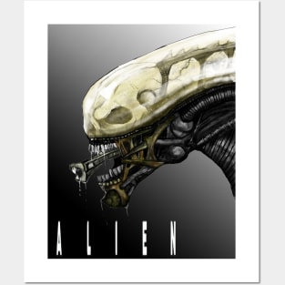 Alien t-shirt Posters and Art